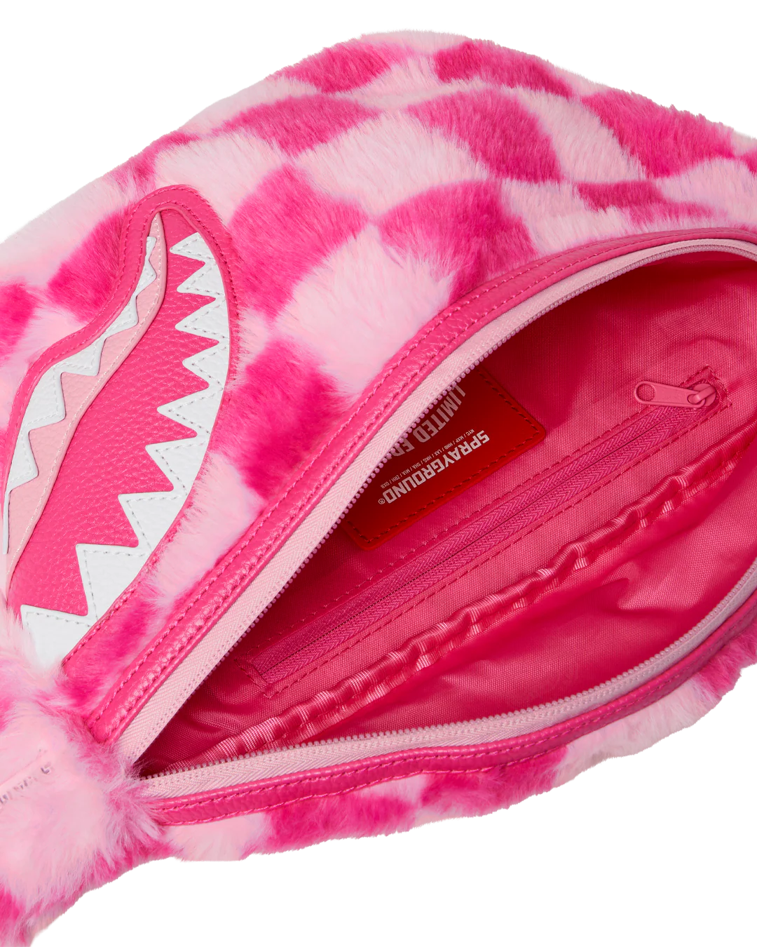 FURZILLA SHARK (PINK CHECK) SAVVY CROSSBODY